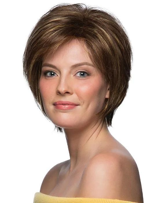 Short wig with a gradient color for a modern and stylish appearanceRenae | Synthetic Wig (Basic Cap)