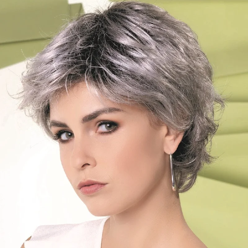 Short wig with auburn highlights for a warm and rich colorRica Wig by Ellen Wille