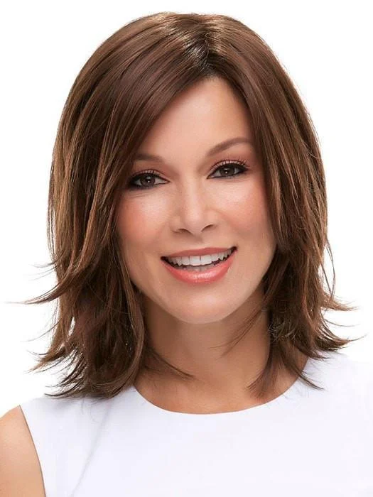 Platinum - blonde short wig for a trendy and eye - catching styleRosie | Synthetic Lace Front Wig (Mono Top)