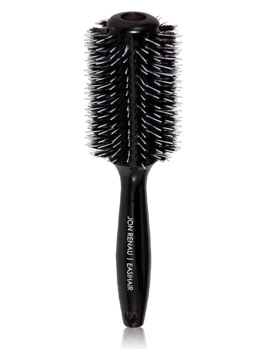 Short wig with a curly texture for a playful and youthful vibeRound Boar Bristle Brush