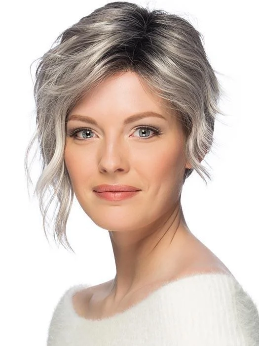 Short wig with a geometric pattern for a unique and fashion - forward designRyan | Synthetic Lace Front Wig