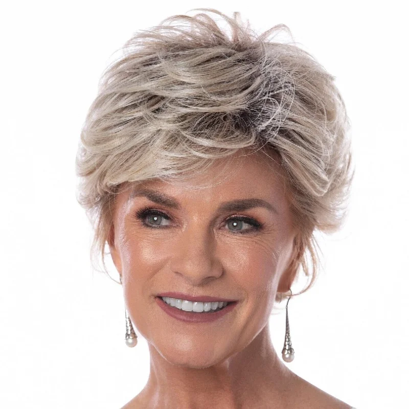 Short wig with auburn highlights for a warm and rich colorSalon Select Wig HF by Toni Brattin (Average Size)