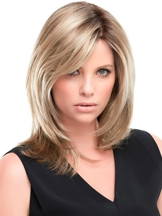 Short wig with a side - swept bang for a sophisticated and flattering styleSandra | Synthetic Wig (Hand-Tied)