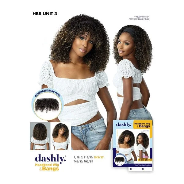 Synthetic half wig with a natural - looking textureSensationnel Dashly Synthetic Headband Wig & Bangs - HBB UNIT 3 Synthetic half wig with a natural - looking textureSensationnel Dashly Synthetic Headband Wig & Bangs - HBB UNIT 3