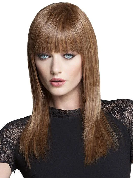Short wig with a geometric pattern for a unique and fashion - forward designSleek & Straight | HF Synthetic Wig (Mono Crown)