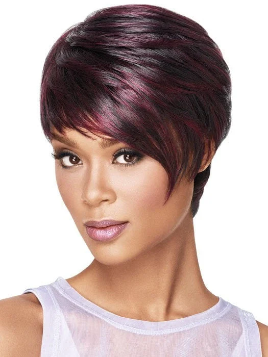 Short wig with a pixie cut for a bold and edgy lookSleek Angle by Sherri Shepherd | CLEARANCE