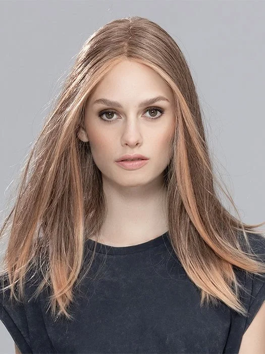 Heat - resistant short wig for easy styling with hot toolsSleek | Synthetic Lace Front Wig (Mono Part)