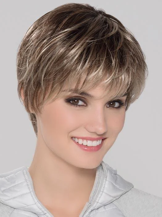 Short wig in a fiery red color for a vibrant appearanceSmart Mono by Ellen Wille | Synthetic Lace Front Wig | CLOSEOUT