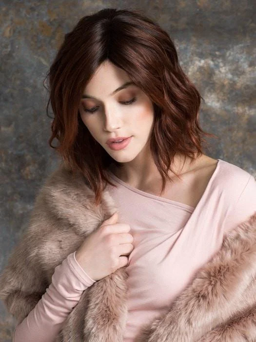 Short wig with a blunt bob cut for a modern and sleek styleSpirit by Ellen Wille | Human Hair Blend Wig | CLOSEOUT