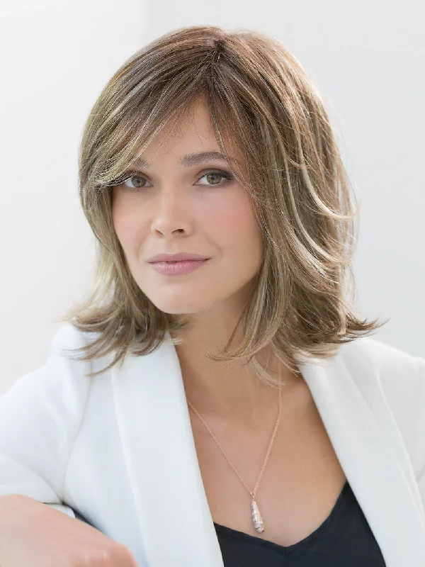 Lace - front short wig for a seamless and realistic hairlineSpirit II by Ellen Wille | Remy Human Hair Blend Wig | CLOSEOUT