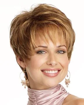 Short wig with a side - swept bang for a sophisticated and flattering styleStatus by Gabor Wigs | Short Wig With Bangs | CLOSEOUT