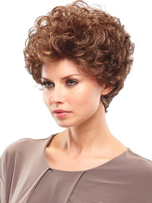 Short wig with a pre - plucked hairline for a more natural lookStella by Jon Renau | Curly Wig | CLOSEOUT