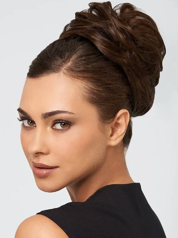 Short wig with a blunt bob cut for a modern and sleek styleStyle-a-Do | HF Synthetic Hair Wrap | CLOSEOUT