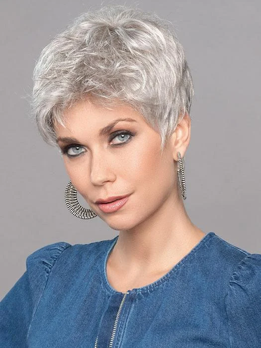 Short wig in a fiery red color for a vibrant appearanceTab | Synthetic Lace Front Wig (Mono Crown)