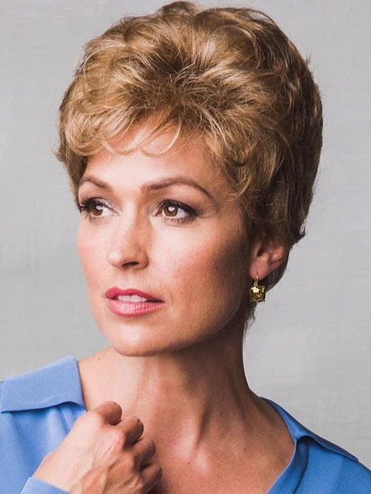 Petite short wig designed for a more delicate frameTani | Synthetic Lace Front Wig (Mono Top) | CLOSEOUT