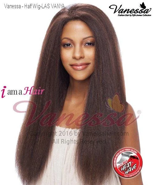 Half wig with a silk - base cap for a comfortable and smooth feelVanessa Half Wig LAS VANYA - Synthetic EXPRESS WEAVE Half Wig Half wig with a silk - base cap for a comfortable and smooth feelVanessa Half Wig LAS VANYA - Synthetic EXPRESS WEAVE Half Wig