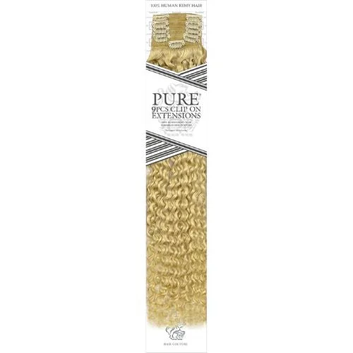 Clip - in hair extensions with a wispy fringe for a soft and feminine lookPure 9 Piece 100% Remy Jerry Curl Human Hair Clip-In Extensions By Hair Couture Clip - in hair extensions with a wispy fringe for a soft and feminine lookPure 9 Piece 100% Remy Jerry Curl Human Hair Clip-In Extensions By Hair Couture