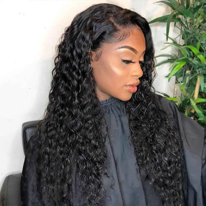 Curly wig with a natural - looking root for a more realistic lookChassy | 360 Lace Wig Water Wave Pre-plucked Invisible Knots 100% Virgin Hair Curly wig with a natural - looking root for a more realistic lookChassy | 360 Lace Wig Water Wave Pre-plucked Invisible Knots 100% Virgin Hair