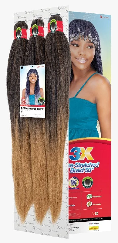 Braid & Plait Hair Extensions with a Pre - Twisted Design for Easy Installation3X Xpression Prestretched Braids Braid & Plait Hair Extensions with a Pre - Twisted Design for Easy Installation3X Xpression Prestretched Braids