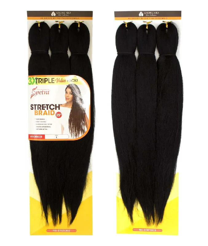 Synthetic Braid & Plait Hair Extensions with a Natural - Looking TextureAmore Mio 3X Spetra Stretch Braid 25" Synthetic Braid & Plait Hair Extensions with a Natural - Looking TextureAmore Mio 3X Spetra Stretch Braid 25"