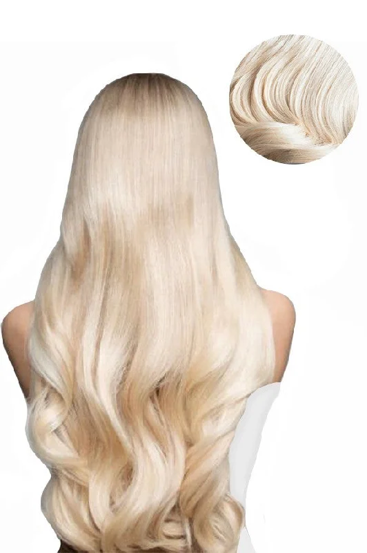 Clip - in hair extensions with a wispy fringe for a soft and feminine lookAsh Blonde Clip In Hair Extensions Clip - in hair extensions with a wispy fringe for a soft and feminine lookAsh Blonde Clip In Hair Extensions