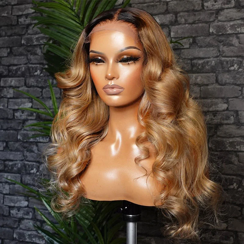 Synthetic curly wig with a tight - curl pattern for a natural lookBadger | Undetectable 5x5 HD Lace Dark Root Ombre Color Wavy Wig Synthetic curly wig with a tight - curl pattern for a natural lookBadger | Undetectable 5x5 HD Lace Dark Root Ombre Color Wavy Wig