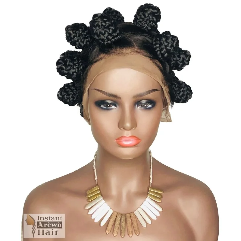 Synthetic Braid & Plait Hair Extensions with a Natural - Looking TextureBantu Knot Wig Synthetic Braid & Plait Hair Extensions with a Natural - Looking TextureBantu Knot Wig