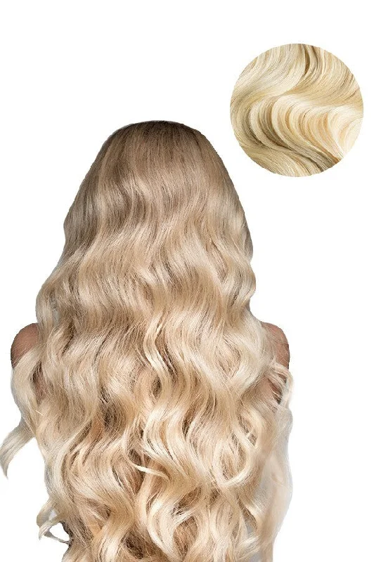 Synthetic clip - in hair extensions with a heat - resistant formula for easy stylingBleach Blonde Clip In Hair Extensions Synthetic clip - in hair extensions with a heat - resistant formula for easy stylingBleach Blonde Clip In Hair Extensions