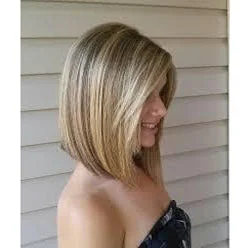 Synthetic clip - in hair extensions with a heat - resistant formula for easy styling[Sale]Straight Mono Bob Wigs Brown #2 Fading To Blonde #27 and Blonde #613 #2/27/613