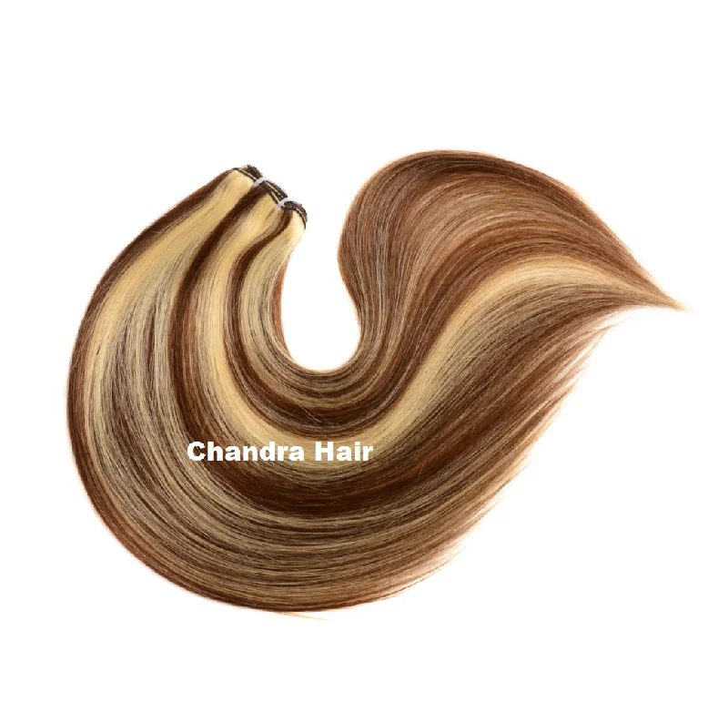 Synthetic clip - in hair extensions with a heat - resistant formula for easy stylingClip-Ins Hair Extensions Grade 9A - Silky Straight Synthetic clip - in hair extensions with a heat - resistant formula for easy stylingClip-Ins Hair Extensions Grade 9A - Silky Straight