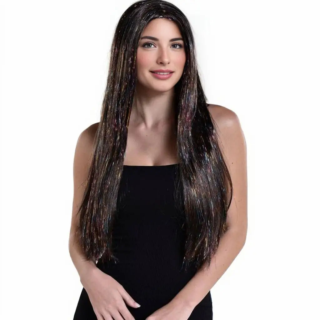 Clip - in hair extensions with a wispy fringe for a soft and feminine lookMoresoo Colorful Hair Tinsel Strands 200 Strands A Random Color Clip - in hair extensions with a wispy fringe for a soft and feminine lookMoresoo Colorful Hair Tinsel Strands 200 Strands A Random Color