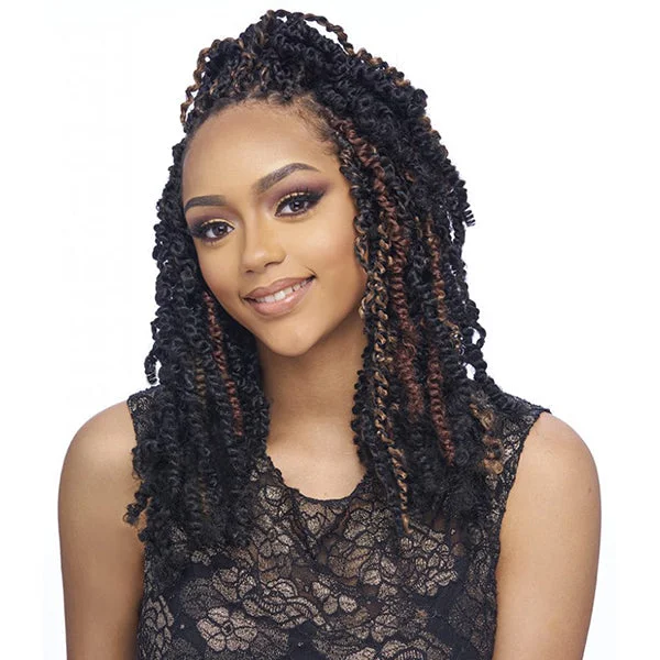 Cornrow Braid & Plait Hair Extensions with a Middle - Part for a Stylish LookHARLEM125 SYNTHETIC KIMA CROCHET BRAID SPRING TWIST 8"  [KST08]