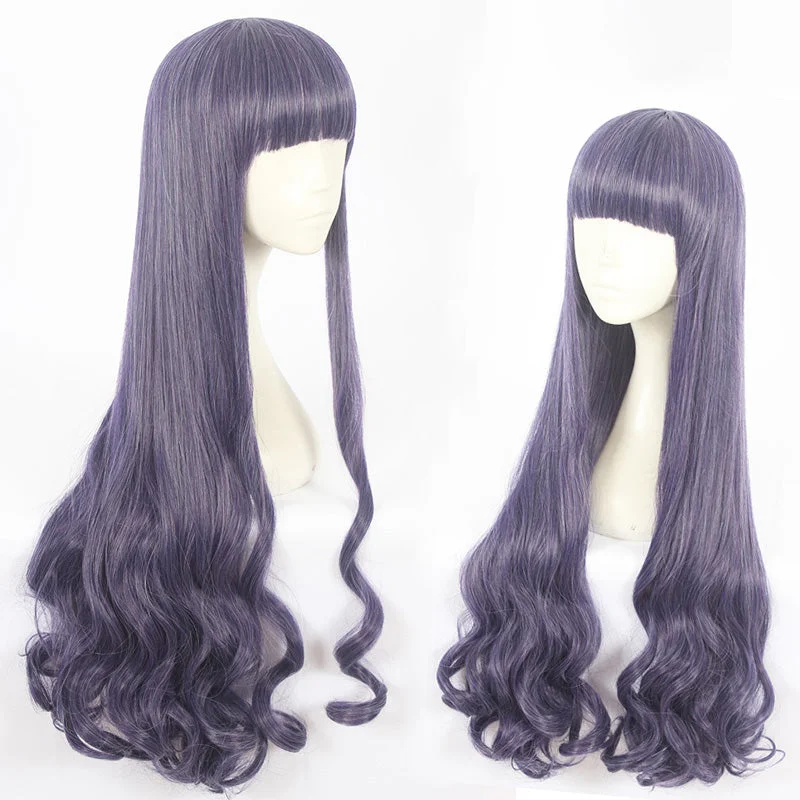 Human - hair curly wig with a bouncy and natural movementCosplay Wig - Card Captor Sakura-Tomoyo Human - hair curly wig with a bouncy and natural movementCosplay Wig - Card Captor Sakura-Tomoyo