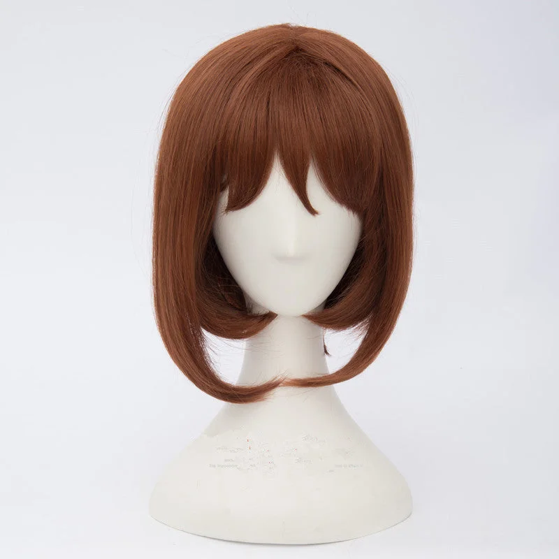 Afro - curly wig with a full and voluminous lookCosplay Wig - My Hero Academia / Ochako Uraraka Afro - curly wig with a full and voluminous lookCosplay Wig - My Hero Academia / Ochako Uraraka