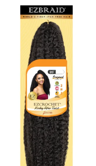 Sew - in Braid & Plait Hair Extensions for a Long - Lasting and Secure StyleEZCrochet Kinky Afro Twist Hair 20" Sew - in Braid & Plait Hair Extensions for a Long - Lasting and Secure StyleEZCrochet Kinky Afro Twist Hair 20"