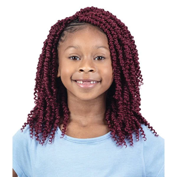 Box Braid & Plait Hair Extensions in a Jet - Black Color for a Classic AppearanceFREETRESS BRAIDS 3X KIDS-SPRING TWIST 8" [SKKSSTX]