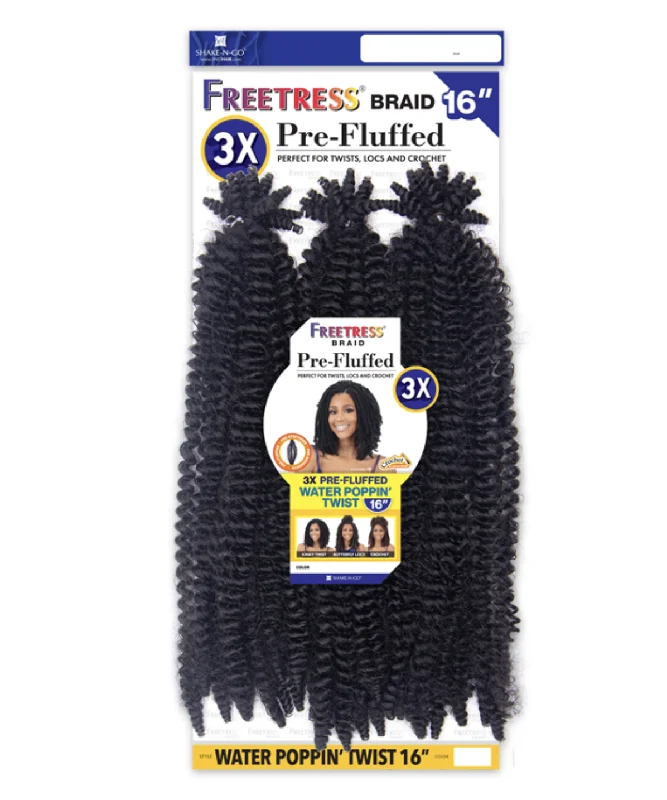 Braid & Plait Hair Extensions with a Braided Headband for an Added Fashion StatementFreeTress 3X Pre-Fluffed Water Popping Twist Braid & Plait Hair Extensions with a Braided Headband for an Added Fashion StatementFreeTress 3X Pre-Fluffed Water Popping Twist