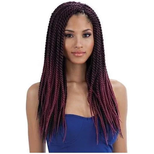 Synthetic Braid & Plait Hair Extensions with a Natural - Looking TextureFreeTress Synthetic Braids – Senegalese Twist Large Synthetic Braid & Plait Hair Extensions with a Natural - Looking TextureFreeTress Synthetic Braids – Senegalese Twist Large