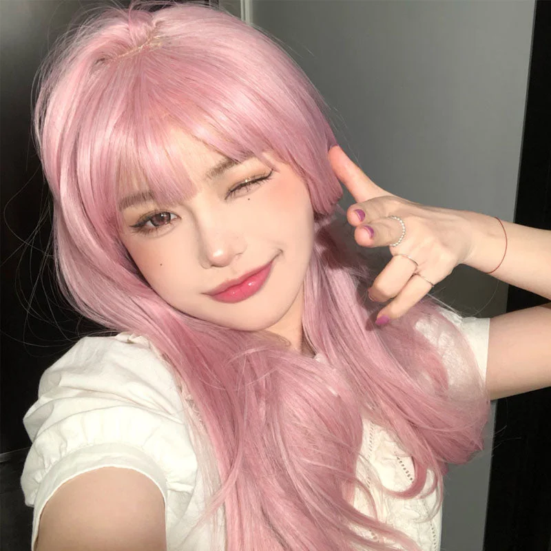 Adjustable - cap curly wig for a comfortable fitHarajuku Fashion Sweet Daily Wig yv43409 Adjustable - cap curly wig for a comfortable fitHarajuku Fashion Sweet Daily Wig yv43409