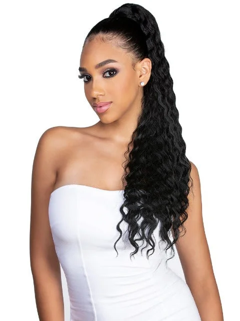 Twisted hair buns for added textureHarlem 125 Ponytail Drawstring - Samba 162