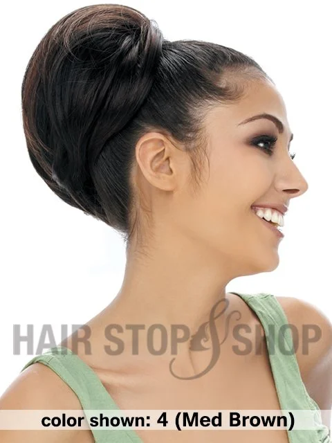 Hair buns with a hairpin decorationHarlem 125 Ponytail Drawstring - Samba 88