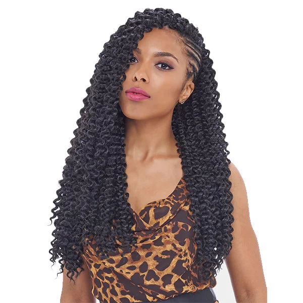 Braid & Plait Hair Extensions with Blonde Highlights for a Sun - Kissed LookHARLEM125 SYNTHETIC KIMA CROCHET BRAID WATER WAVE 18"  [KWA18]