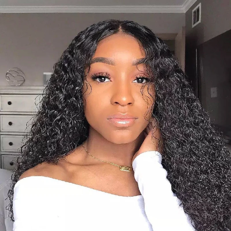 Curly wig with a middle - part for a classic and elegant styleKenya | Curly Virgin Human Hair 5X5 HD Lace Closure Wig Pre-Cut Curly wig with a middle - part for a classic and elegant styleKenya | Curly Virgin Human Hair 5X5 HD Lace Closure Wig Pre-Cut