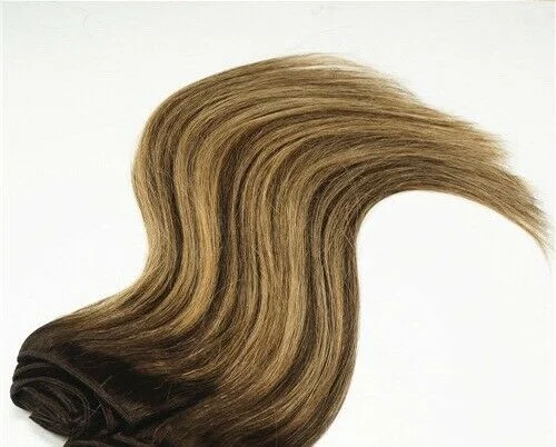Synthetic clip - in hair extensions with a heat - resistant formula for easy stylingLuxury Clip In Human Hair Extensions #2/27 Balayage Remy Straight 7pcs 120g Synthetic clip - in hair extensions with a heat - resistant formula for easy stylingLuxury Clip In Human Hair Extensions #2/27 Balayage Remy Straight 7pcs 120g