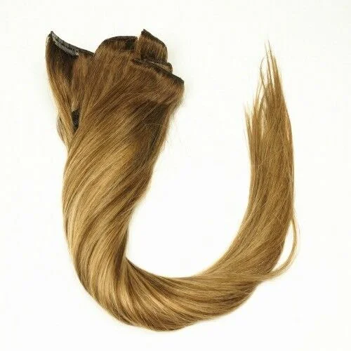 Clip - in hair extensions in a jet - black color for a classic and timeless appearanceLuxury Clip In Human Hair Extensions #4/27 Balayage Ombre Straight 7pcs 120g Clip - in hair extensions in a jet - black color for a classic and timeless appearanceLuxury Clip In Human Hair Extensions #4/27 Balayage Ombre Straight 7pcs 120g