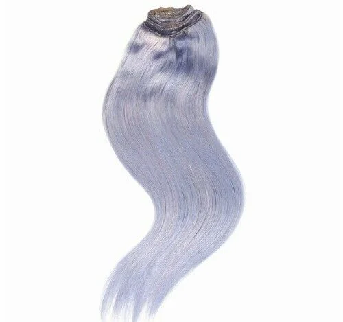 Clip - in hair extensions with a wispy fringe for a soft and feminine lookLuxury Clip In Human Hair Extensions Remy Lavender Purple Highlights 120g Clip - in hair extensions with a wispy fringe for a soft and feminine lookLuxury Clip In Human Hair Extensions Remy Lavender Purple Highlights 120g