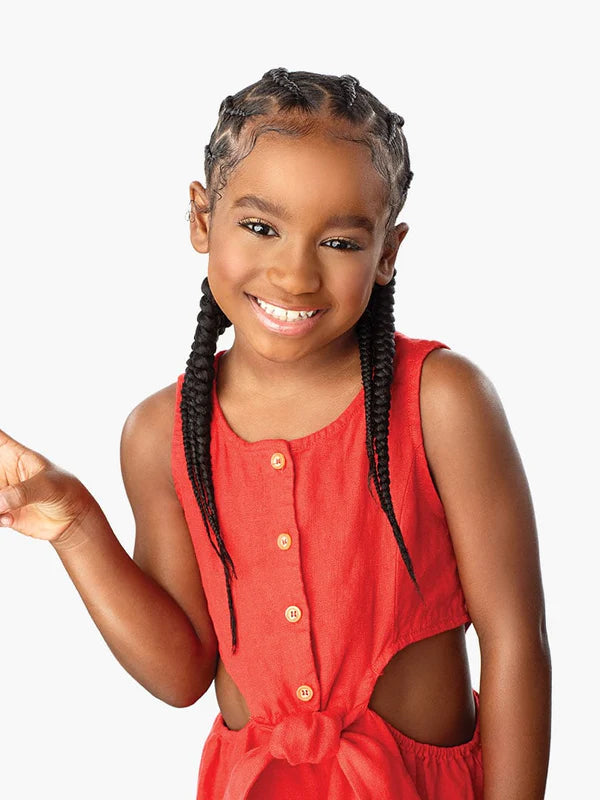 Braid & Plait Hair Extensions with Blonde Highlights for a Sun - Kissed Look3X XPression Kids Pre-Stretched Braid 28 Braid & Plait Hair Extensions with Blonde Highlights for a Sun - Kissed Look3X XPression Kids Pre-Stretched Braid 28