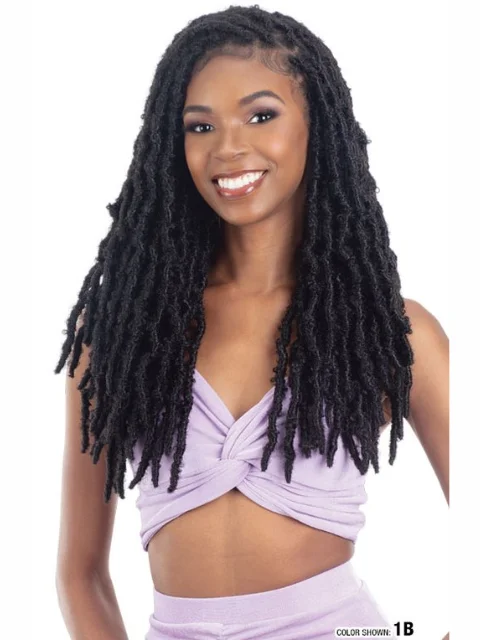 Box Braid & Plait Hair Extensions in a Jet - Black Color for a Classic AppearanceModel Model Glance 3X DISTRESSED SOFT LOC Braid 18 *BFCM Box Braid & Plait Hair Extensions in a Jet - Black Color for a Classic AppearanceModel Model Glance 3X DISTRESSED SOFT LOC Braid 18 *BFCM