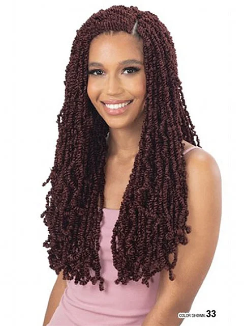 Fishtail Braid & Plait Hair Extensions with a Side - Part for a Flattering StyleModel Model Glance 3X VIRTUE TWIST Crochet Braid 16 GB253 *BFCM