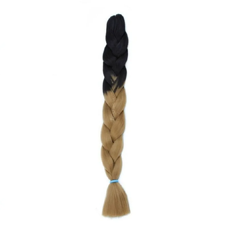 Braid & Plait Hair Extensions in a Burgundy Color for a Bold and Unique LookNATURAL BROWN TWO TONE OMBRÉ 32" Braid & Plait Hair Extensions in a Burgundy Color for a Bold and Unique LookNATURAL BROWN TWO TONE OMBRÉ 32"